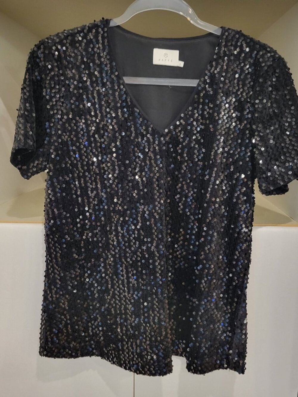 Black Sequin Top